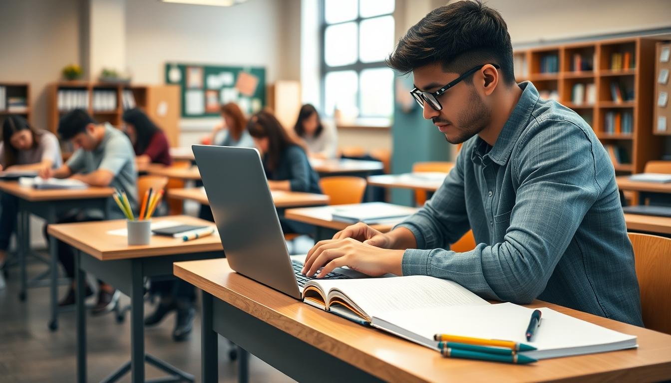 Students conducting research in a lab