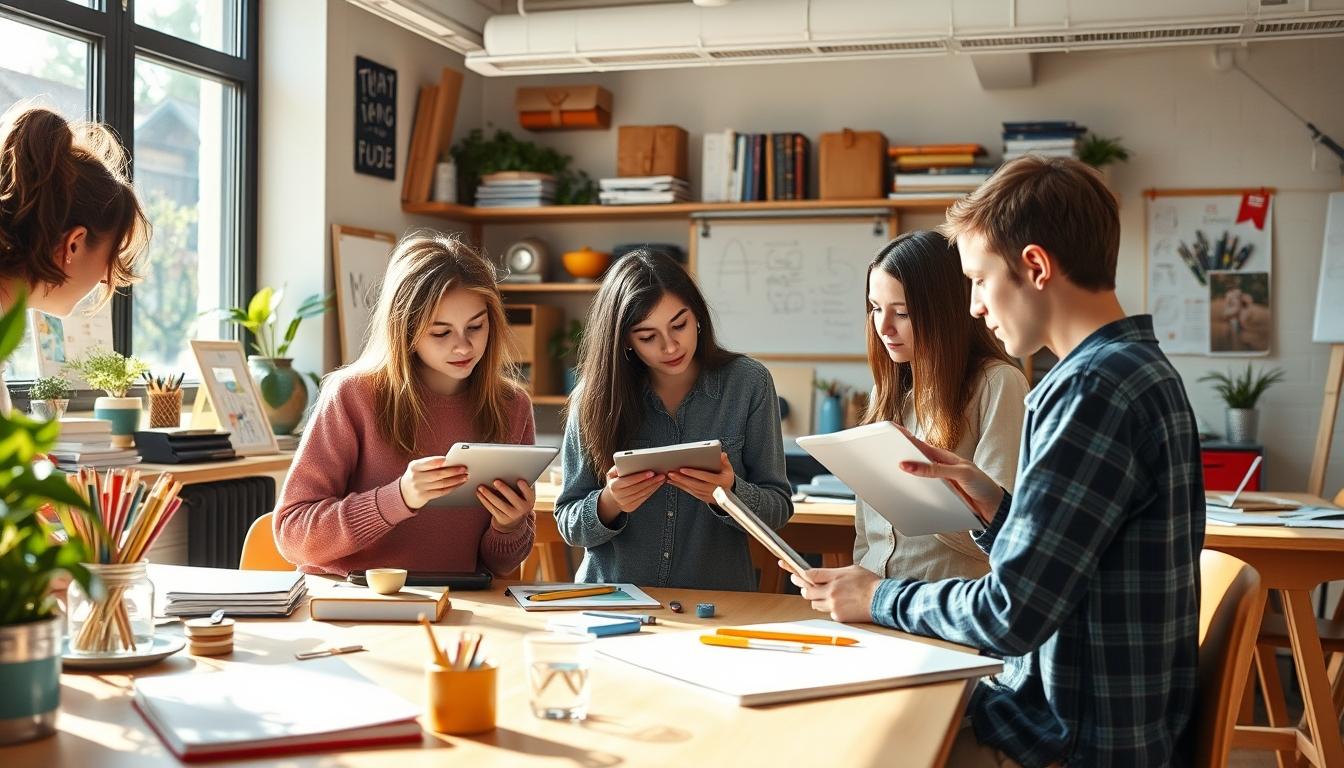 Organized study environment supporting productive learning
